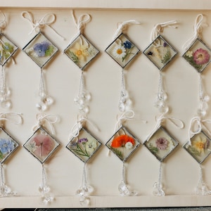 Birth Month Sun Catcher | Valentines | mothers day | birthday gift | Sun catcher | pressed flowers | rainbow maker | remembrance | Christmas